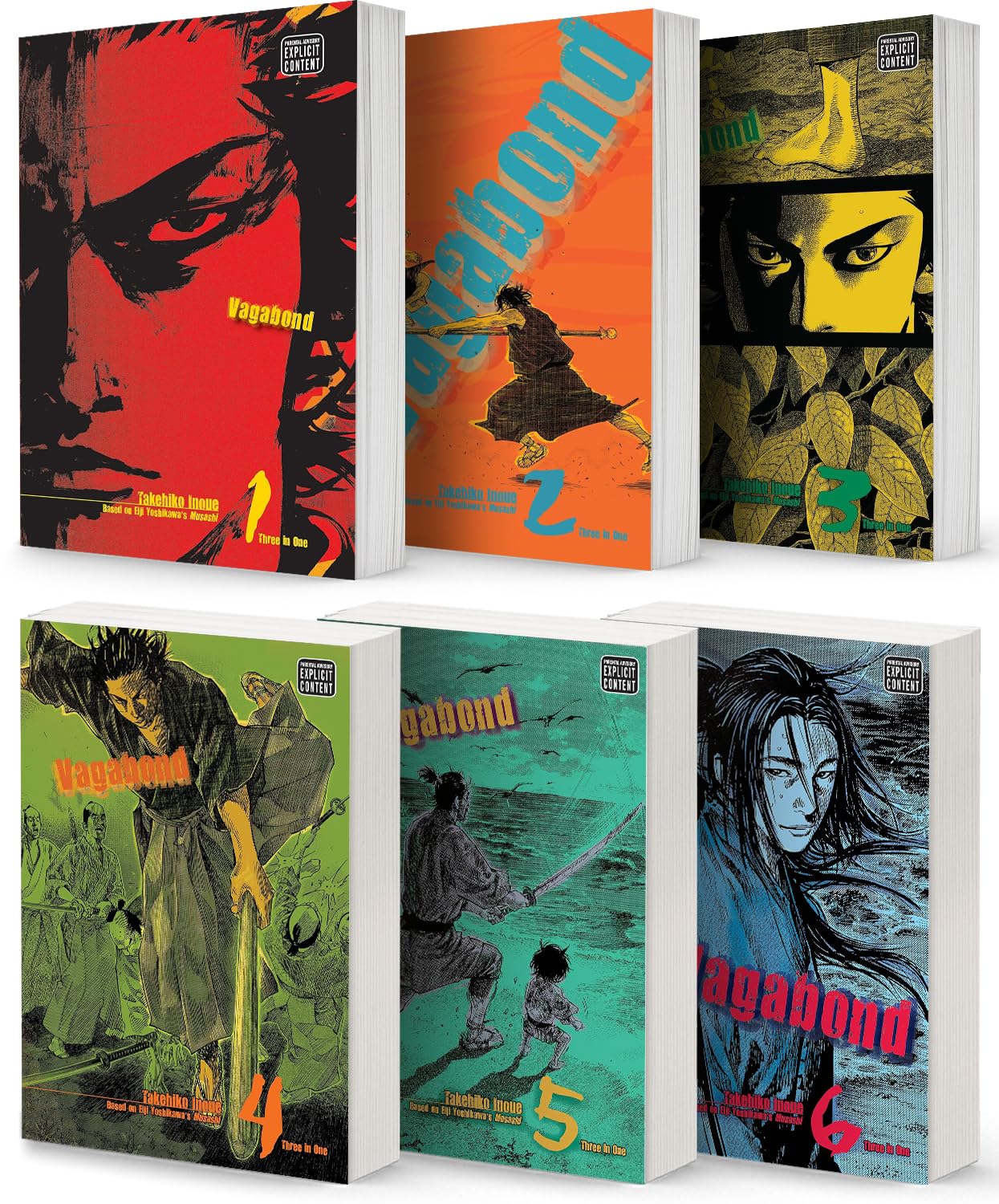 Vagabond Manga 6-book Set Vol 1-6 by Takehiko Inoue