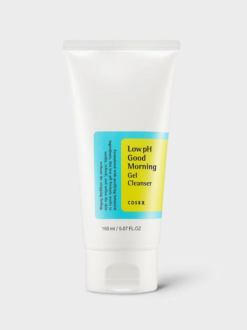 COSRX Low pH Good Morning Gel Face Cleanser, 150 ml, BHA Face Wash, Daily Mild Face Cleanser for Sensitive Skin, PH Balancing, Korean Skin Care, Korean...