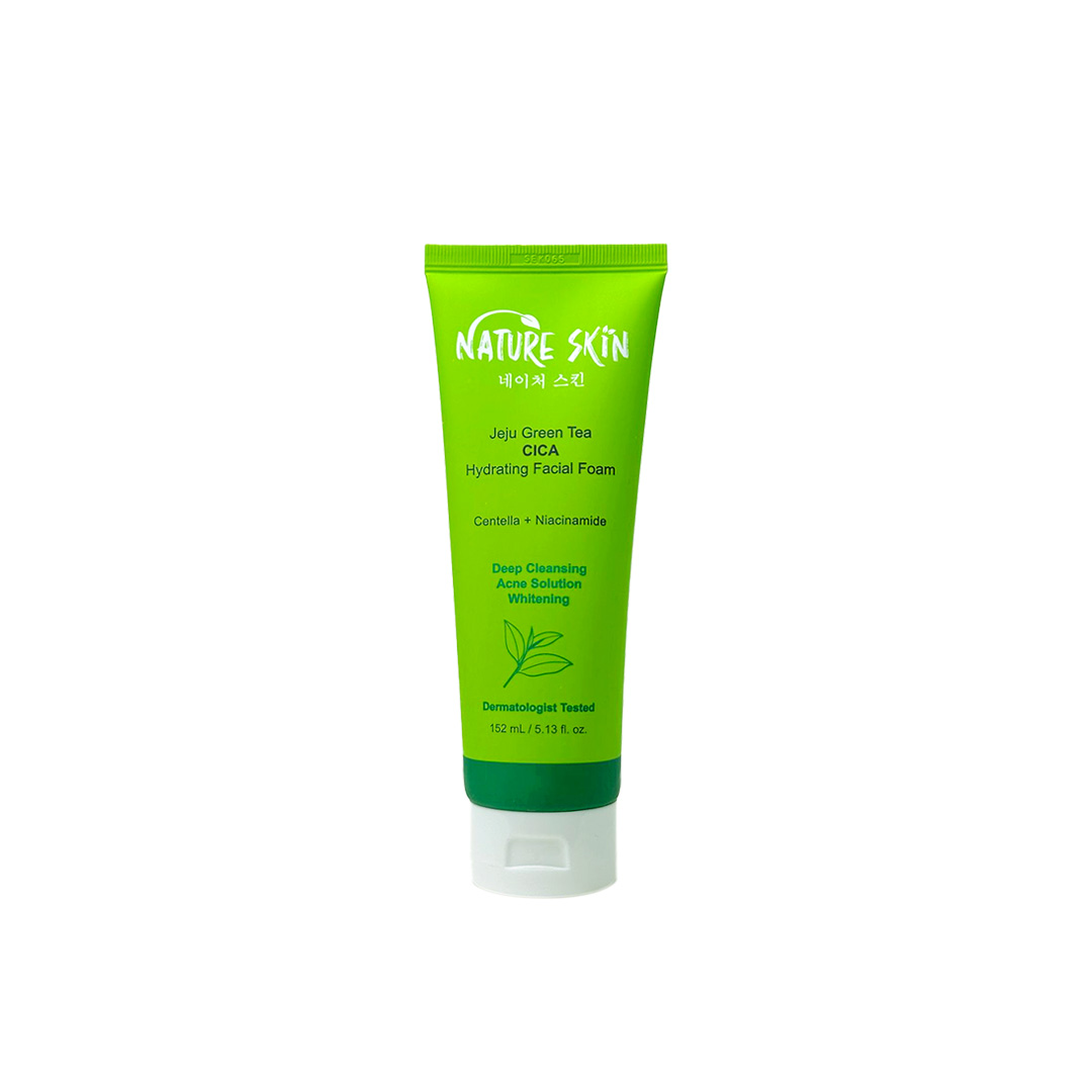 Nature Skin Jeju Green Tea CICA Hydrating Facial Foam , 152 mL