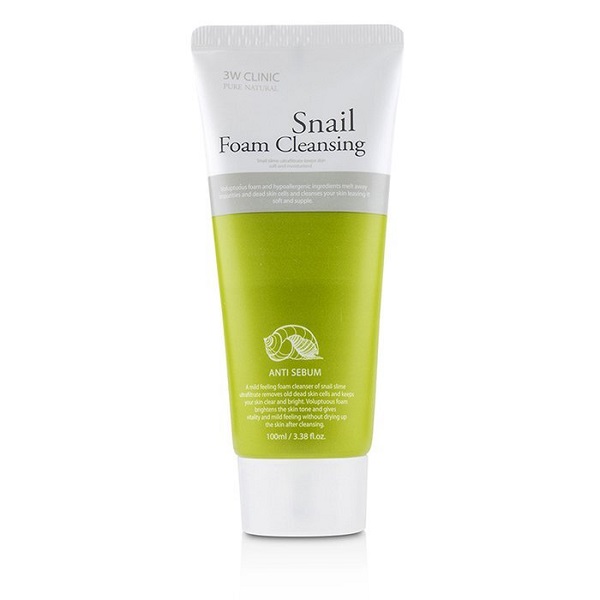 3w Clinic Pure Natural Snail Foam Cleansing- 100ml