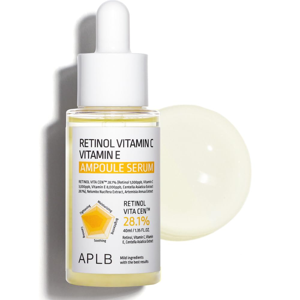 APLB Retinol Vitamin C Vitamin E Ampoule Serum, 40 ml