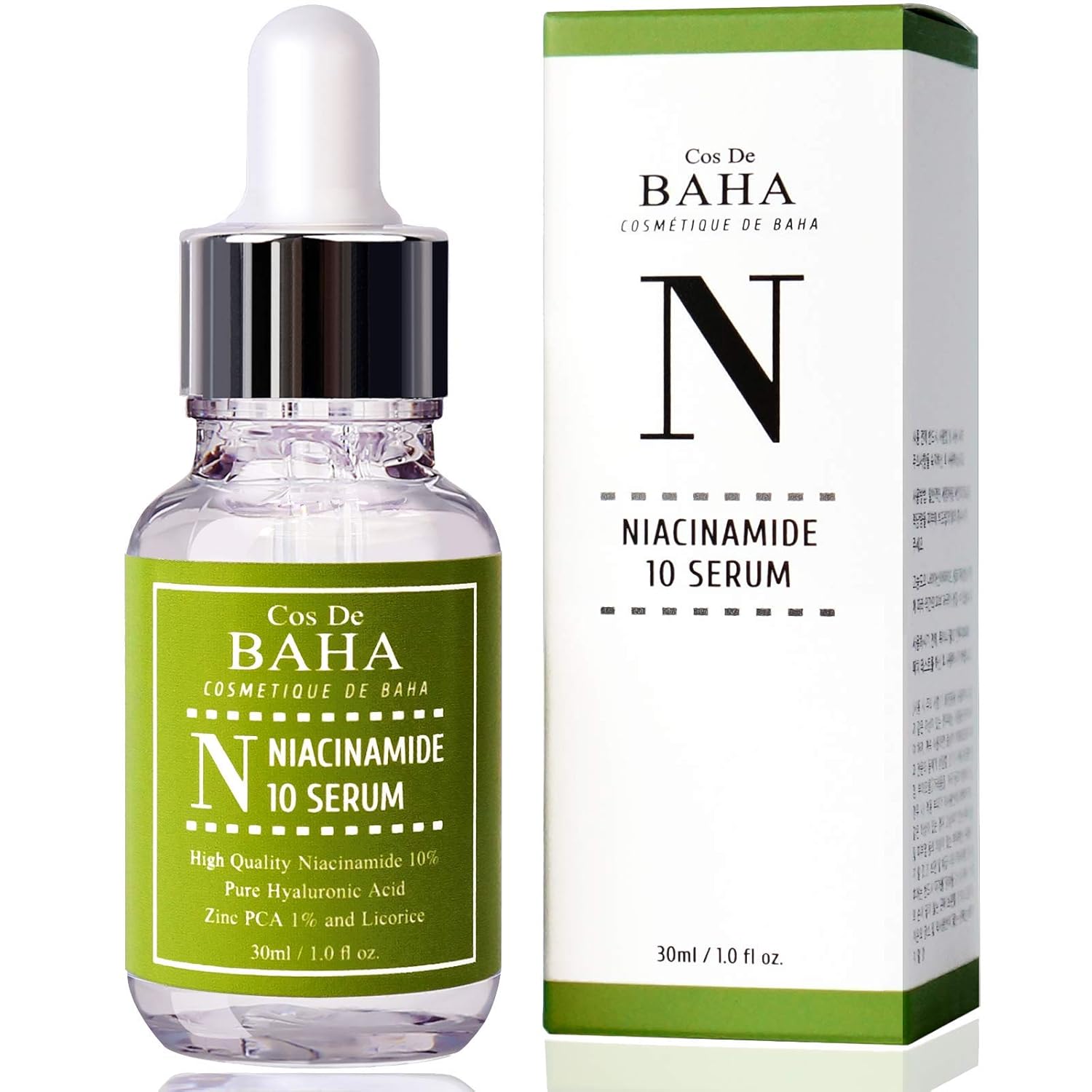 Cos De BAHA Niacinamide 10% + Zinc PCA 1% Serum, 30 ml