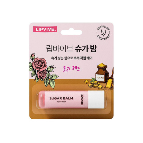 Lipvive Sugar Balm – Rosy Red, 4.8 g