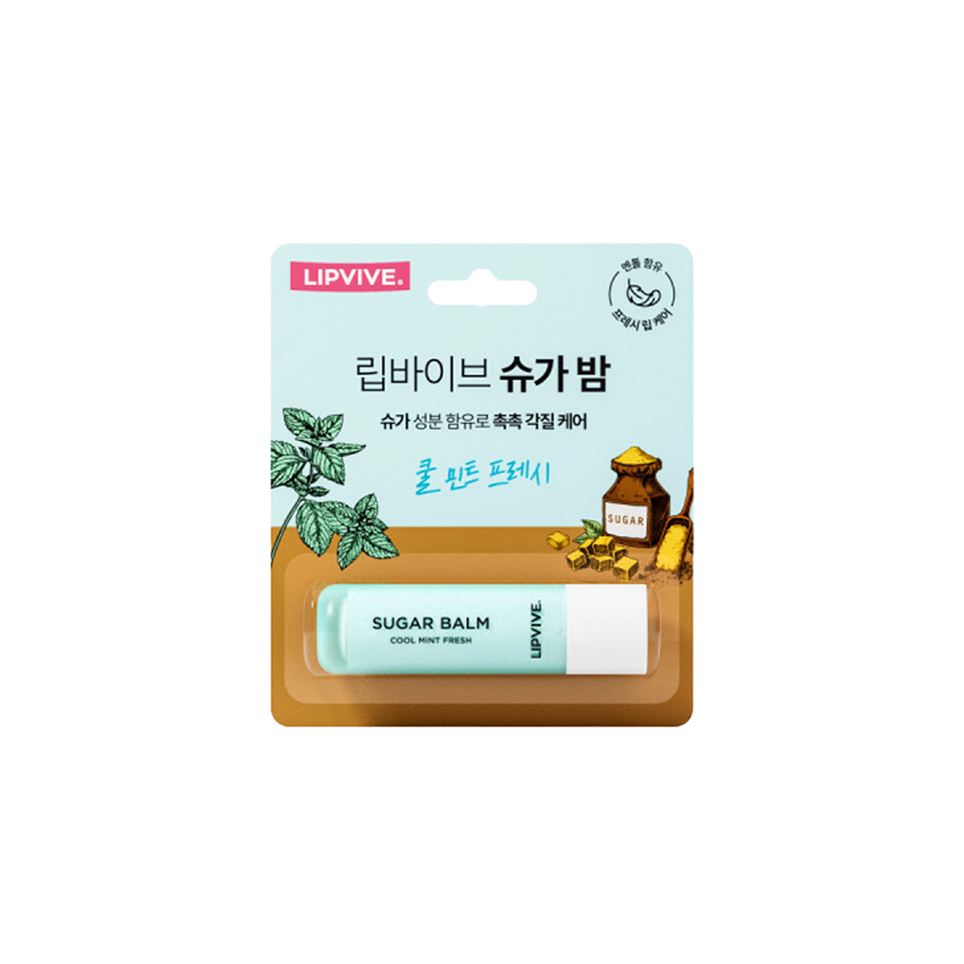 Lipvive Sugar Balm – Cool Mint Fresh, 4.8 g