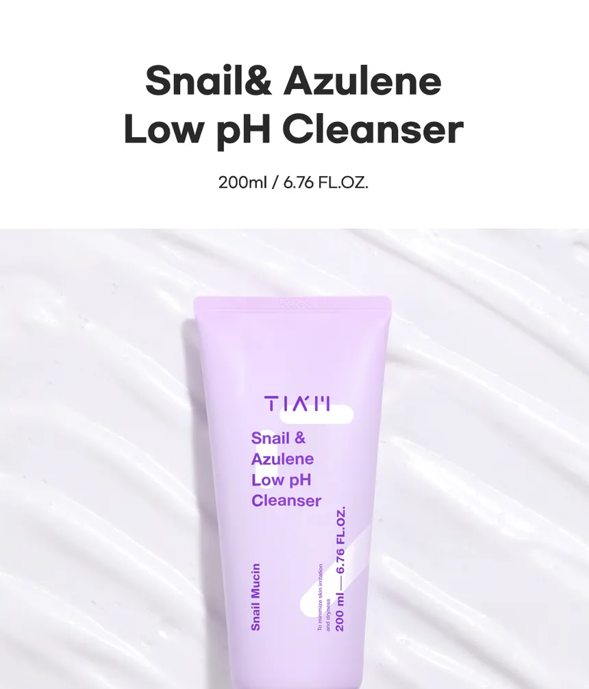TIAM Snail and Azulene Low ph Cleanser, 200 ml